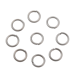 Honeyhandy Open Jump Rings Brass Jump Rings, Cadmium Free & Lead Free, Gunmetal, 8x1mm, 18 Gauge, Inner Diameter: 6mm, about 4300pcs/500g