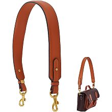 WADORN PU Leather Handbag Strap, 28.3 Inch Tote Bucket Bag Strap 1.4 Inch Wide Purse Strap Replacement Shoulder Bag Strap Swivel Buckle for DIY Wallet Clutch bag Making Accessories, Brown