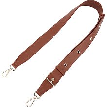 WADORN Adjustable Wide Purse Strap, 42.5 Inch Microfiber Leather Bag Handle Replacement Crossbody Shoulder Strap 1.5 Inch Wide Thick Handbag Strap with Alloy Clasp for Wallet Satchel, Brown