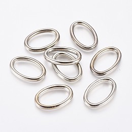 Honeyhandy CCB Plastic Linking Rings, Oval, Gunmetal, 26x18x3mm, Inner Diameter: 11.5x20mm