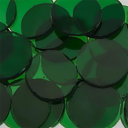 OLYCRAFT 30pcs Glass Mosaic Tiles 1 Inch Round Mosaic Tiles Window Hangings Ornament Tile Mosaic Tiles Pieces Mosaic Glass Pieces for DIY Mosaic Art Crafts Home Decoration - Green