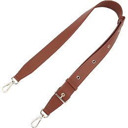 WADORN Adjustable Wide Purse Strap, 42.5 Inch Microfiber Leather Bag Handle Replacement Crossbody Shoulder Strap 1.5 Inch Wide Thick Handbag Strap with Alloy Clasp for Wallet Satchel, Brown