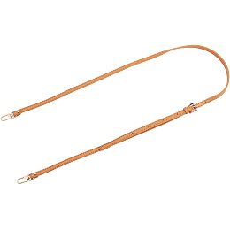 WADORN Cowhide Leather Purse Strap, 42-49inch Adjustable Leather Crossbody Bag Strap Replacement Genuine Leather Handbag Strap Shoulder Bag Strap with Swivel Clasp, Brown 2