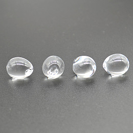 Honeyhandy Imitation Crystal Acrylic Beads, Top Drilled, Teardrop, Clear, 7.9x5.6mm