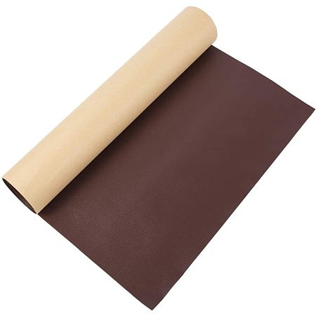 BENECREAT 23.5x12 Self-Adhesive CoconutBrown Leather Repair Patch Roll for Sofas, Couch, Car Seats, Furniture, Hand Bags and More, 0.8mm Thick