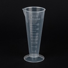 Measuring Cup Plastic Tools, Graduated Cup, White, 5x4.7x11.5cm, Capacity: 50ml(1.69fl. oz)