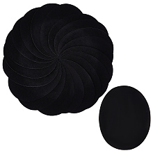 GORGECRAFT 20PCS Iron On Patches Black Oval Elbow Suede Fabric Appliques Cloth Repair Sewing Elbow Knee DIY Artificial Patches for Sweater Repair Crafts Repair Kit Shirts 5.51x4.33 Inch