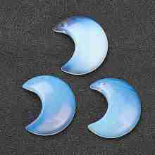 Honeyhandy Opalite Pendants, Moon, 34~35x29~30x7.5~9mm, Hole: 1.2mm