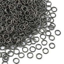 Honeyhandy Iron Open Jump Rings, Round Ring, Gunmetal, 21 Gauge, 5x0.7mm, Inner Diameter: 3.6mm