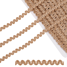 PandaHall Elite 15 Yards Gimp Braid Trim 8mm Braided Jute Ribbon Fabric Trim Lace Trim Upholstery Trim for Christmas Party Home Sewing Costume Upholstery Curtain Slipcover Decoration