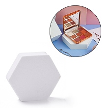 Honeyhandy EVA Foam Photography Props, 3D Geometric Shooting Backgrounds, Jewelry Display Base, Hexagon, White, 79x89x20mm