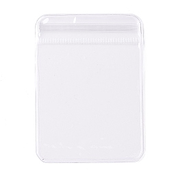 Honeyhandy PVC Anti Oxidation Zip Lock Bags, Transparent Antitarnish Jewelry Packing Storage Pouch, Clear, 7x5x0.15cm, Unilateral thickness: 4.9 Mil(0.125mm)