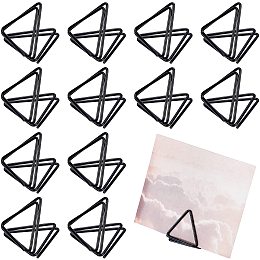 OLYCRAFT 36pcs Mini Place Card Holders Cute Table Card Holders Triangle Shape Wedding Table Number Holders Platinum Photo Holder Pictures Stand Clips for Place Cards Weddings Anniversary Party