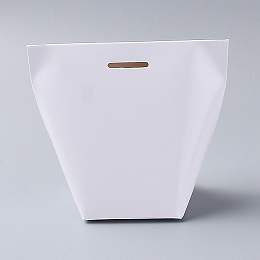 Honeyhandy Paper Bags, Gift Bags, Wedding Bags, Rectangle without Ribbon, White, 20.5x11.9x0.06cm