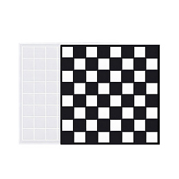 Honeyhandy DIY Chess Checkerboard Making Silicone Molds, Resin Casting Molds, for UV Resin & Epoxy Resin Craft Making, White, 31.5x31.5x0.9cm, Inner Diameter: 30.2x30.2cm