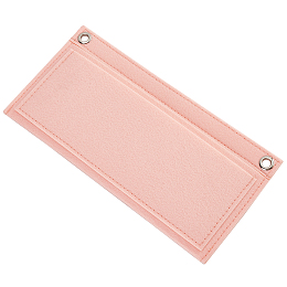 WADORN Felt Purse Organizer Insert, Handbag Liner Organizer Women Pochette Conversion Kit Rectangle Envelope Bag Insert Liner with Grommet Eyelets for LV Kirigami Wallet, 10.2x5 Inch(Pink)