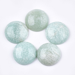 Honeyhandy Natural Amazonite Cabochons, Half Round/Dome, 22x6.5mm