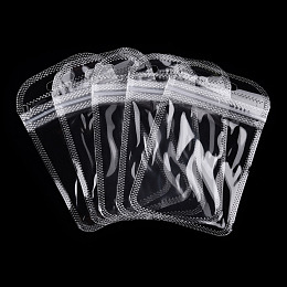 Honeyhandy Transparent Plastic Zip Lock Bags, Resealable Packaging Bags, Rectangle, Clear, 11x7x0.02cm, Unilateral Thickness: 2.3 Mil(0.06mm)