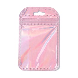 Honeyhandy PP Zip Lock Bags, Resealable Bags, Self Seal Bag, Rectangle, Pink, 11x7x0.2cm, about 50pcs/bag