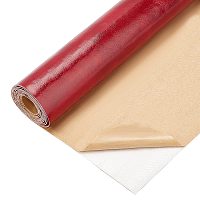 BENECREAT 11.8x53 Inch Adhesive Leather Repair Patch for Sofa Couch Car Seat Furniture (Dark Red, 0.1cm Thick)
