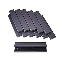 NBEADS 12 PCS Black Rectangle Cardboard Jewelry Set Box for Bracelets And Necklace Size 21 x 4 x 2 cm