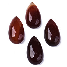 Honeyhandy Natural Carnelian/Red Agate Cabochons, Teardrop, 28~29x15~17x6~9mm