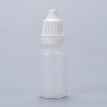 Honeyhandy Plastic Eye Dropper Bottles, Refillable Bottle with Caps, for Ear Drops, Essential Oils and Various Liquids, Clear, 6.1cm, Capacity: 10ml(0.34 fl. oz)