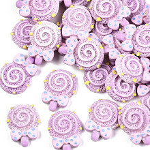 Arricraft Resin Cabochons, Lollipop, Plum, 26x19x6mm