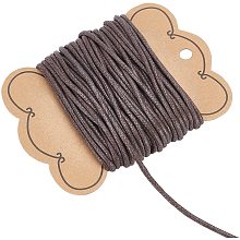 arricraft 10.9 Yards Waxed Cotton Thread Cord, 2mm Bracelet Thread Beading String Chinese Knotting Cord String for Jewelry Making and Macrame Supplies - Coffee