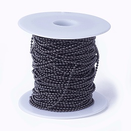 Honeyhandy 304 Stainless Steel Ball Chains, with Spool, Gunmetal, 1.5mm, about 82.02 Feet(25m)/roll