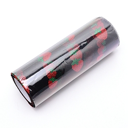 Arricraft Shiny Strawberry Glitter Polyester Tulle Rolls, for Wedding Party Decorations, Black, 20cm, about 9m/roll