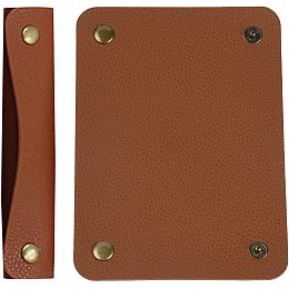 GORGECRAFT 2PCS Purse Handle Cover Wraps Brown Wallet Leather Handle Protector Strap Covers for Handbags Craft Strap Making Supplies