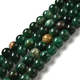 Natural Emerald Quartz Beads Strands, Round, 8.5mm, Hole: 1mm, about 49pcs/strand, 15.55''(39.5cm)