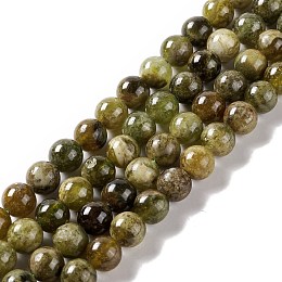 Natural Garnet Beads Strand, Round, 8mm, Hole: 1mm, about 49pcs/strand, 15.63''(39.7cm)