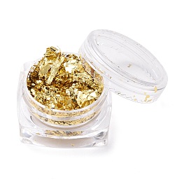 Honeyhandy Foil Flakes, DIY Gilding Flakes, for Epoxy Jewelry Accessories Filler, Gold, Box: 2.9x1.6cm