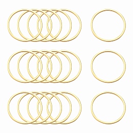 Honeyhandy 304 Stainless Steel Linking Ring, Ring, Golden, 20x0.8mm