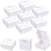 FINGERINSPIRE 20pcs 3.5x3.5x1.6 Inch Creative Paper, (Light Grey Marble Pattern) Box Square Gift Packing Boxes for Wrapping Gift Wedding Birthday Party Treats and Favors