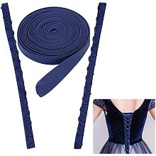 BENECREAT 1 Set Wedding Dress Zipper Replacement, Midnight Blue Adjustable DIY Craft Wedding Dress Accessories for Prom Dress Strap