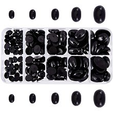 PandaHall Elite 180pcs 5 Sizes Doll Nose Eyes, Plastic Safety Nose 8~18mm Animal Craft Nose Eyes for Doll Bear Teddy Puppet Animal Stuffed Toys DIY Making