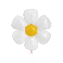 Honeyhandy Flower Aluminum Balloons, for Festive Party Decorations, White, 710x710mm