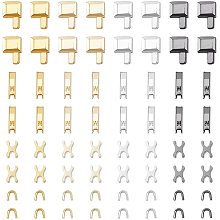 Pandahall Elite #5 Zipper Latch Slider, 16 Sets Zipper Head Retainer 4 Colors Zipper Bottom Sliders Retainer Insertion Pin for Jacket Zippers Bags Tents Luggage Backpacks Sleeping Bag