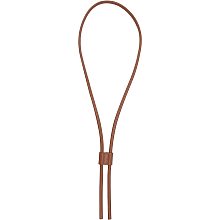 WADORN PU Leather Drawstring Pull String Purse Strap, 39.2 Inch Detachable Leather Bucket Bag Strap Leather Slide String Keeper Drawstring Bunches Pocket Accessories for Shoulder Bags, Brown