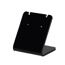 Honeyhandy Organic Glass Earring Displays, Rectangle, Black, 35x34x27mm