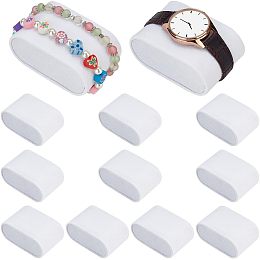 PandaHall Elite 12pcs Watch Pillow Inserts 2.8×1.8×1.5" White Watch Display Pillow Lint Cloth Watch Cushion Pad Watch Storage Pillow for Small Business Selling Bracelet Watch Bangle Display Storage