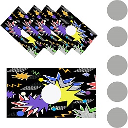 CRASPIRE 120 Sets Scratch Off Cards with Scratch Off Stickers Lightning Theme Funny Scratch Cards and Stickers DIY Coupon Cards, Surprise Greeting Card for Scrapbook Postcard Surprise Gift