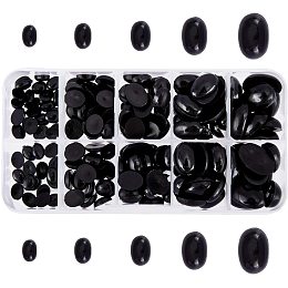 PandaHall Elite 180pcs 5 Sizes Doll Nose Eyes, Plastic Safety Nose 8~18mm Animal Craft Nose Eyes for Doll Bear Teddy Puppet Animal Stuffed Toys DIY Making