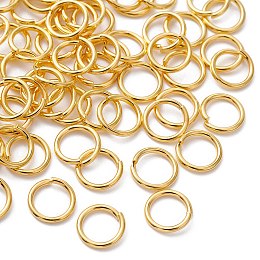 Honeyhandy Brass Open Jump Rings, Round Rings, Golden, 18 Gauge, 8x1mm, Inner Diameter: 6mm