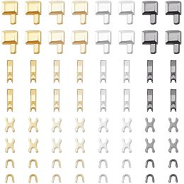 Pandahall Elite #5 Zipper Latch Slider, 16 Sets Zipper Head Retainer 4 Colors Zipper Bottom Sliders Retainer Insertion Pin for Jacket Zippers Bags Tents Luggage Backpacks Sleeping Bag