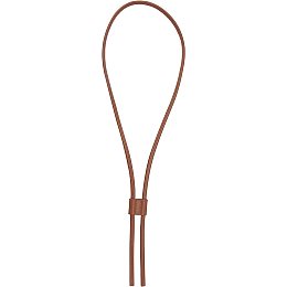 WADORN PU Leather Drawstring Pull String Purse Strap, 39.2 Inch Detachable Leather Bucket Bag Strap Leather Slide String Keeper Drawstring Bunches Pocket Accessories for Shoulder Bags, Brown