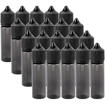 BENECREAT 50ml 20Pcs Black Applicator Bottles with Tip Cap Twist Top Applicator Bottle Squeezable Bottle with Screw Cap for Glue Liquid Oil